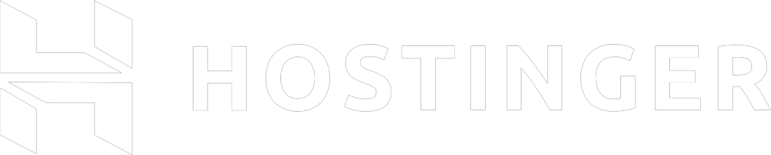 White Hostinger logo
