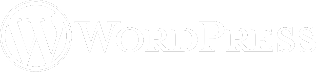 WordPress logo in white